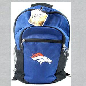 DENVER BRONCOS The Warning Style Backpack measures 17 x 13 x 7 inch
